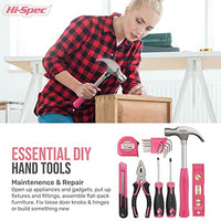 1 x RAW Customer Returns Hi-Spec 58 pc. tool case pink with 8V USB cordless screwdriver for women. Tool case filled for household DIY repairs and maintenance. Tools for women  - RRP €62.99