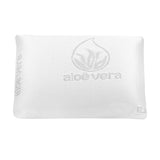 1 x RAW Customer Returns MERCURY TEXTIL - Memory foam pillow with thermoregulating Aloe Vera fabric adaptability to the neck of high recovery travel pillow  - RRP €18.99