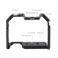 1 x RAW Customer Returns NICEYRIG Camera Cage for Canon EOS 90D 80D 70D, with NATO Cold Shoe Rail and ARRI Locating Hole - RRP €88.99