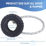 36 x Brand New COMFPET Confpet Dog Toy Indestructible Rope for Strong Large Dogs, Natural Rubber Dog Toys for Extreme Chewers - Dog Toys for Extra Long Interactive Play Black  - RRP €565.56