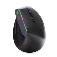 1 x RAW Customer Returns DeLUX Wireless Vertical Mouse, Ergonomic Silent Mouse for Carpal Tunnel, 2.4G, 3 Adjustable DPI 800 1200 1600 , 6 Buttons, for PC Computer Laptop Laptop Mac M618C-Black  - RRP €20.64