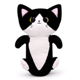 1 x Brand New Cute Cat Plush Pillow Toy, Kawaii Cat Plush Toys Black Cat Plushie, Soft Stuffed Cat Doll Pillow Christmas Plush Gift for Kids - RRP €10.07