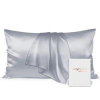 1 x RAW Customer Returns Joyhabit silk pillowcase 40x80, silver grey, 16MM silk pillowcase made of 100 organic mulberry silk, great for protecting hair quality and skin - RRP €24.19