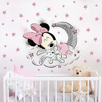 1 x RAW Customer Returns Kibi XXL Wall Sticker Mickey Mouse Wall Sticker Mickey and Minnie Wall Sticker Mickey Mouse wall sticker Mickey Mouse wall sticker children s room Micky Mouse sticker wall decoration wall stickers Mickey Mouse - RRP €16.14