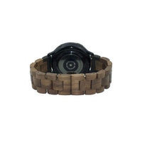 1 x RAW Customer Returns AIYIBEN Wooden Bracelet 20mm Compatible with Samsung Galaxy Watch 42mm Active Active 2 40mm 44mm , Wooden Bracelet Made of Stainless Steel Quick Release Strap Replacement Bracelet Walnut Black  - RRP €33.99