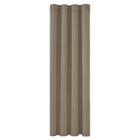 1 x RAW Customer Returns Deconovo opaque curtains with eyelets for bedroom thermal curtains opaque cold protection thermal curtain heat protection thick thermal curtain, 245 x 140 cm height x width , taupe, 1 piece - RRP €30.83