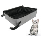 13 x Brand New Cat Litter Box, Portable Foldable Cat Litter Box, Waterproof Cat Litter Boxes, Collapsible Portable Cat Litter Box, Lightweight for Travel, Outdoor, Park, Home Gray  - RRP €278.72