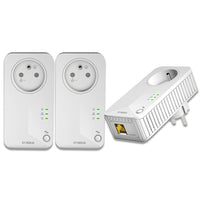 1 x RAW Customer Returns STRONG CPL 600 Mbps Tri Pack Filtered socket Fast Ethernet port Internet box compatible Ideal Multi TV HD streaming No configuration Ready to use 4-year warranty - RRP €104.66