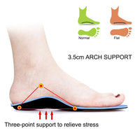 1 x RAW Customer Returns PCSsole Orthopedic Insoles Arch Support, Sports Shoe Insoles for Flat Feet, Plantar Fasciitis, Heel Pain, for Men and Women Blue, EU41-42 27cm  - RRP €19.67