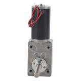 1 x RAW Customer Returns 12V Gear Motor with High Torque M8 Double Shaft 1280 Motor Worm Gear Motor Coaxial Reduction Motor for Right and Left Shaft with Flange Reduction Ratio 50  - RRP €79.83