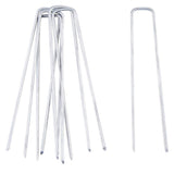 1 x RAW Customer Returns Tebery 200 pieces ground anchor made of steel wire for weed control fabric tent nail, anti-rust, 150 mm long, 30 mm wide, 3 mm for securing nets, groundsheets, wire mesh, weed control fabric - RRP €25.99