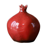 1 x Brand New Operitacx Mini Ceramic Flower Pot Pomegranate Vase Art Craft Ornament home Living Room TV Cabinet desk Creative Decoration Decoration - RRP €24.29