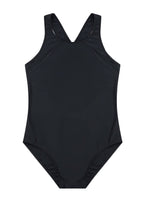 1 x RAW Customer Returns BALEAF Swimsuit Girls One-Piece Opaque Swimming Suit Girls UPF 50 Sports Swimsuits Competition Swimsuit Children One Piece Swimsuit Black 30 - RRP €20.16