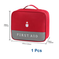 1 x RAW Customer Returns XINGSUI 1 Piece First Aid Kit, Waterproof First Aid Kit, Portable Empty First Aid Case, Ideal for Family, Camping and Outdoor Red  - RRP €22.8