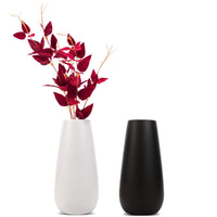 1 x RAW Customer Returns Gioyonil Ceramic Vases for Flowers Pampas Grass, Set of 2 Small Vases Black and White Home Decoration Modern Vintage for Flowers Fresh Flowers Dried Flowers Bouquet Office Wedding Table Decoration - RRP €32.26