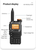 1 x RAW Customer Returns Quansheng UV-K5 8 VHF UHF Dual-Band Ham 5W Portable Two-Way Radio with FM - UV-K5 Plus  - RRP €41.99