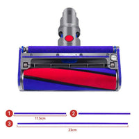 1 x RAW Customer Returns Moupaa 9pcs Soft Plush Strips for Dyson V6 V7 V8 V10 V11 Vacuum Cleaner Soft Rollers Home Vacuum Cleaner Repair Parts Blue Brush - RRP €12.0