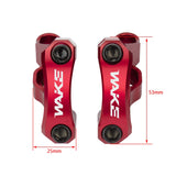 1 x RAW Customer Returns CYSKY Direct Mount Stem 31.8mm Clamp, 2 Pieces Lightweight Split Design for Dual Crown Forks Red  - RRP €45.99