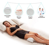 1 x RAW Customer Returns AIWITHPM Knee Pillow for Side Sleepers, Long Leg Pillow, Lap Pillow, Memory Foam, Can Be Used for Neck Pillow, Lumbar Pillow, Leg Pillow, Ankle Pillow - RRP €21.01