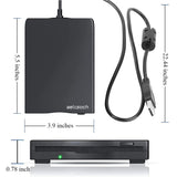 1 x RAW Customer Returns Floppy drive, external floppy drive, floppy drive USB, USB floppy drive, 3.5 inch floppy reader, 1.44 MB 2 HD external floppy drive, suitable for Win7 8 10 XP Plug and Play - RRP €19.67