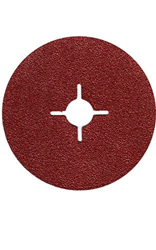 1 x RAW Customer Returns Pack of 50 fiber discs 125 mm grit 24-180 sandpaper sanding sheet for angle grinders DM 125 mm grit 80  - RRP €25.16