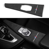 1 x RAW Customer Returns Car Sticker Multimedia Trim Cover Gear Shift Cover, Bumper, Interior Compatible with BMW F30 F31 F32 F34 F35 F36 3GT M4 Accessories Multimedia, M, Gray  - RRP €56.46