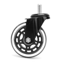 1 x RAW Customer Returns Shipenophy Office Chair Casters, 5 Pack 3 Inch Swivel Caster Chair Casters Wheel Replacement Quiet Smooth on Floors for Office Chair PU Roller Wheel Floor Protection Caster 1  - RRP €46.19