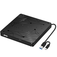 1 x RAW Customer Returns LMEN External CD Drive External with USB 3.0 DVD for Laptop PC Computer Portable CD-ROM Burner External with Low Noise for Windows 11 10 7 8 XP Mac MacBook - RRP €24.99