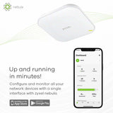 1 x RAW Customer Returns Zyxel Cloud WiFi6 AX1800 Wireless Access Point 802.11ax Dual Band , 1.77 Gbit s, Manageable via Nebula APP or Standalone, up to 4 Separate WLAN Networks, PoE, Power Supply Included NWA50AX  - RRP €85.98