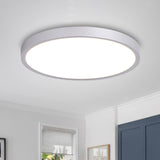 1 x RAW Customer Returns WTUOING LED Ceiling Light Flat, 24W 5000K LED Ceiling Lamp Cold White 30cm 2800LM Ultra Thin Ceiling Light for Living Room, Bedroom, Kitchen, Hallway, Basement, Balcony, Silver - RRP €25.99