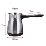 2 x RAW Customer Returns Dekaim Turkish Coffee Maker, 800W Electric Coffee Maker Stainless Steel Portable Travel Household Electric Coffee Maker Britain Type G-3 Pin  - RRP €81.12