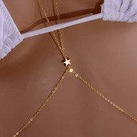 96 x Brand New Jovono Star Body Chain Bikini Harness Body Jewelry Chain Waist Chain for Women and Girls Gold  - RRP €649.92