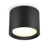 1 x RAW Customer Returns KYOTECH ceiling light surface-mounted LED 6W IP44 GX53 ceiling spots 3000K 550LM aluminum surface-mounted light spotlight black matt ceiling lamp spots warm white for bathroom dining room corridor - RRP €19.99