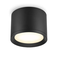 1 x RAW Customer Returns KYOTECH ceiling light surface-mounted LED 6W IP44 GX53 ceiling spots 3000K 550LM aluminum surface-mounted light spotlight black matt ceiling lamp spots warm white for bathroom dining room corridor - RRP €19.99