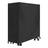 1 x RAW Customer Returns SIRUITON Table Tennis Table Cover Outdoor Garden Waterproof Protective Cover Wind Resistant Fade Tearing Black - RRP €32.99