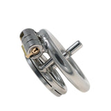 1 x RAW Customer Returns Flat Chastity Cage Inverted Male Small Metal With Metal Tube Penis Cage Stainless Steel Small Cock Cage Chastity Cage Men Extreme Sex Toy For Couples q Short, 50mm 1.97in  - RRP €26.21