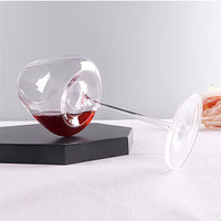 1 x RAW Customer Returns HALAWAKA Lead Free Crystal Goblet with Concave Bottom Red Wine Glasses Goblet Set of 2 - Black Bow Tie Crystal Wine Glass Champagne Glasses Bordeaux Cocktail Glass Cup - RRP €37.63