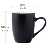 20 x Brand New HOMEYES Black Coffee Mug, Ceramic Mug, 340 ml, Black - RRP €120.8