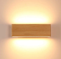 1 x RAW Customer Returns Martll wall light LED wooden wall lamp indoor wall lighting for bedroom hallway corridor stairs living room interior lighting warm white night light 22cm  - RRP €35.89