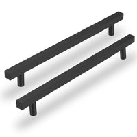 1 x RAW Customer Returns LONTAN Pack of 10 furniture handles, black, kitchen handles, cupboard handles, handles, black, 192 mm, handles for kitchen cupboards - door handles, cupboard, modern furniture handles for bathrooms, living rooms - RRP €35.28