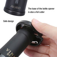 1 x RAW Customer Returns AIKARO Electric Corkscrew Wine Opener Wine Bottle Opener Automatic Bottle Opener, Rechargeable - RRP €21.99