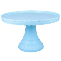 1 x Brand New Amosfun Cake Stand with Plastic Foot, Gourmet Collection Multifunction Cake Stand Dessert Cupcake Jewelry Holder Jewelry Organizer Blue - RRP €30.82