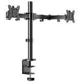 1 x RAW Customer Returns ErGear monitor mount 2 monitors for 13-32 inch screen, screen mount 2 monitors height adjustable, tiltable, swivelable, rotatable, monitor mount 2 monitors, VESA 75 100 - RRP €35.13