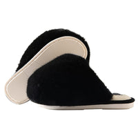 1 x RAW Customer Returns JOMIX Winter Slippers Women Warm Fluffy Slippers Soft Plush Slippers Fashionable Slippers Indoor Black, 37 EU  - RRP €60.0