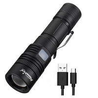 1 x RAW Customer Returns Alonefire H010 Tactical LED Flashlight 4000 Lumen Extremely Bright USB Rechargeable Waterproof 5 Modes with Charging Station, Including Battery for Outdoor Hiking Hunting Emergency Military Police Survival - RRP €26.99