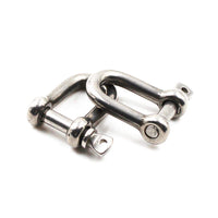 1 x RAW Customer Returns M4 D Shackle 304 Stainless Steel 10 pieces  - RRP €26.4