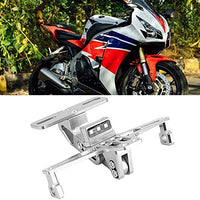 1 x RAW Customer Returns Dasing Universal Motorcycle License Plate Holder Aluminum Eliminator Holder Adjustable License Bracket Plate Holder - RRP €20.7