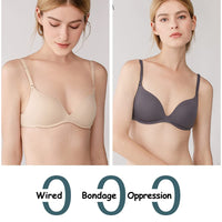 1 x RAW Customer Returns Teenage Girls Bra Bralette Without Wire Basic Seamless Underwear T-Shirt Bras for 12-18 Years Kids and Women - 3 Pack - RRP €18.14