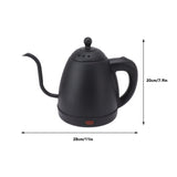 2 x RAW Customer Returns Electric Gooseneck Kettle, 1.2L 304 Stainless Steel High Safety Pour Over Coffee Maker for Pour Over Coffee and Tea EU Plug 220V  - RRP €84.78