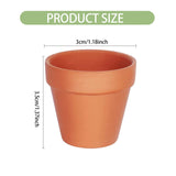 1 x RAW Customer Returns HDKAJL 20 pieces terracotta pot, clay plant pots, mini terracotta flower pot with drainage hole, ceramic plant pot for indoor and outdoor plants, cactus, succulents, houseplants 3.5 x 3 cm  - RRP €14.57